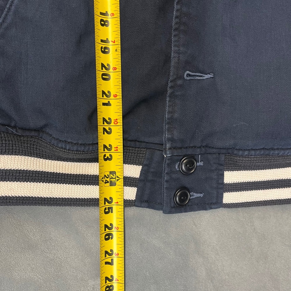 Polo Ralph Lauren Bleecker N.Y.C Letterman Jacket Mens M Navy Blue Varsity - Picture 8 of 15